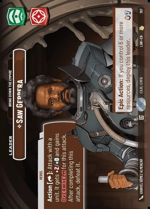 Saw Gerrera, Bring Down the Empire