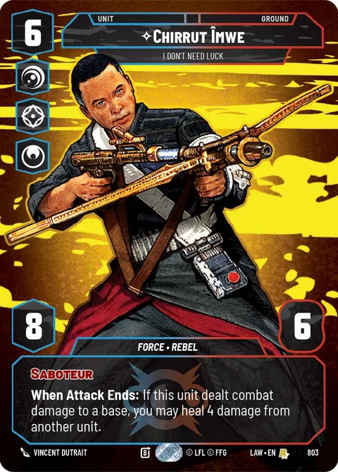 Chirrut Îmwe, I Don't Need Luck