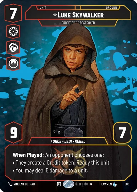 Luke Skywalker, Profit or Be Destroyed