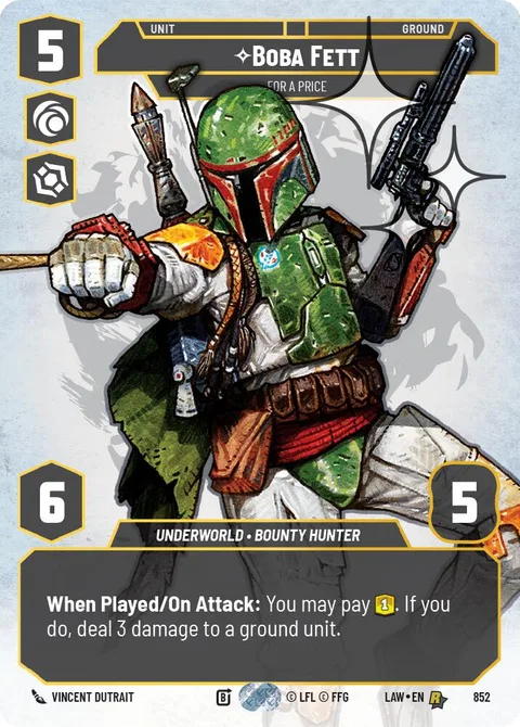 Boba Fett, For a Price