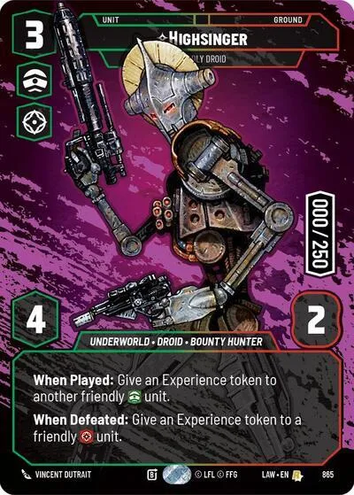 Highsinger, Deadly Droid