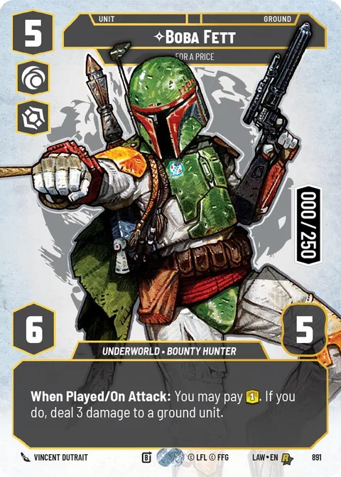 Boba Fett, For a Price