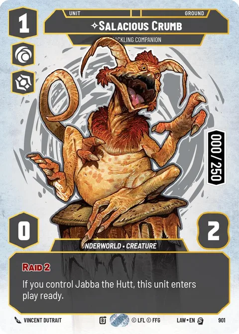 Salacious Crumb, Cackling Companion