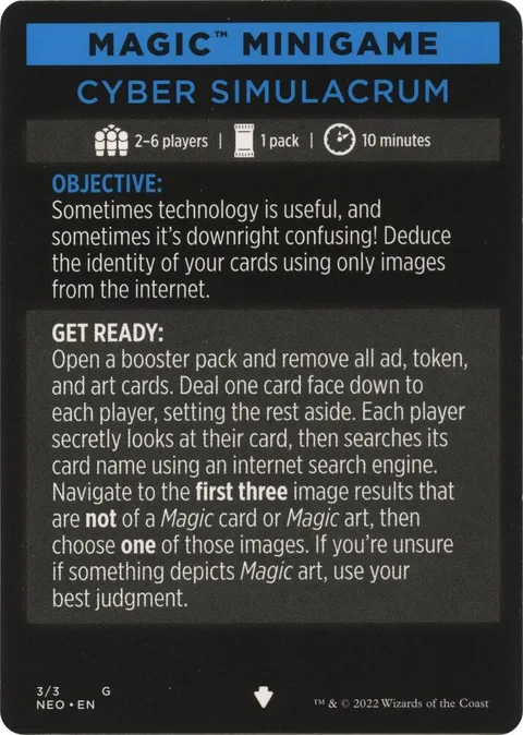 Magic Minigame: Cyber Simulacrum