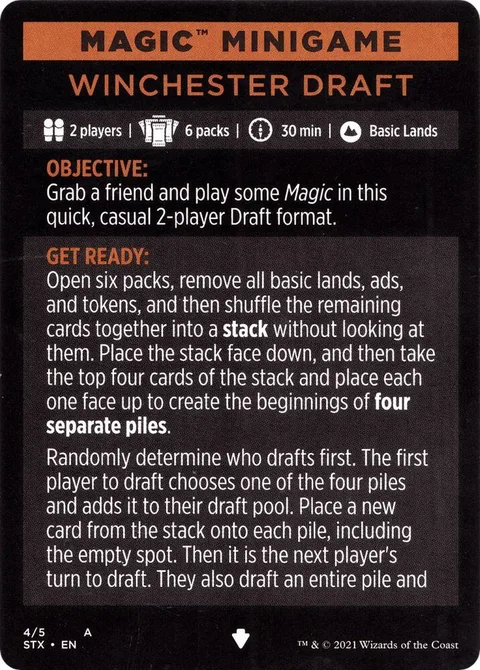 Magic Minigame: Winchester Draft