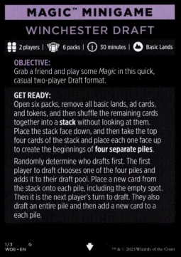 Magic Minigame: Winchester Draft