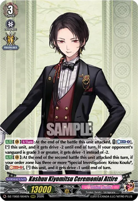 Kashuu Kiyomitsu Ceremonial Attire [D-Format]