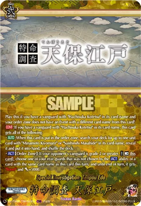 Special Investigation: Tenpou Edo [D-Format]