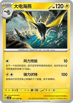 Kilowattrel [Wind Power Charge | Strong Volt]