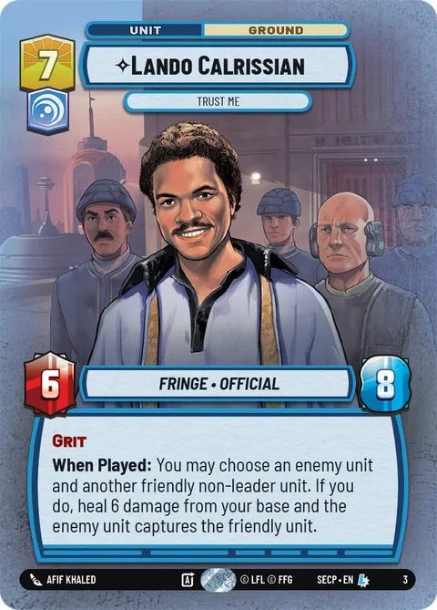 Lando Calrissian, Trust Me