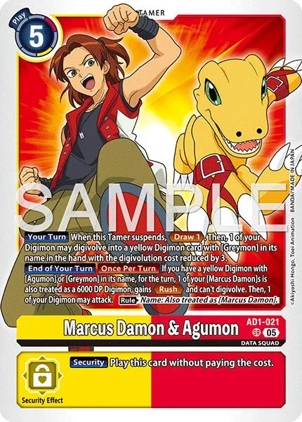 Marcus Damon & Agumon (AD1-021)