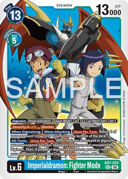 Imperialdramon: Fighter Mode (AD1-024)