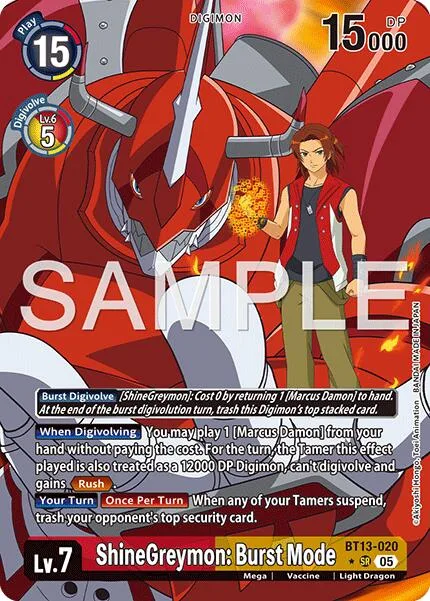 ShineGreymon: Burst Mode (BT13-020)