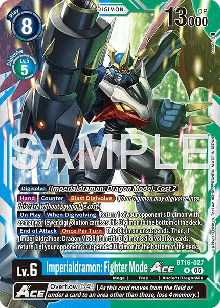 Imperialdramon: Fighter Mode Ace (BT16-027)
