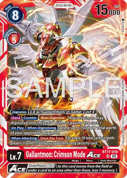 Gallantmon: Crimson Mode Ace (BT17-018)