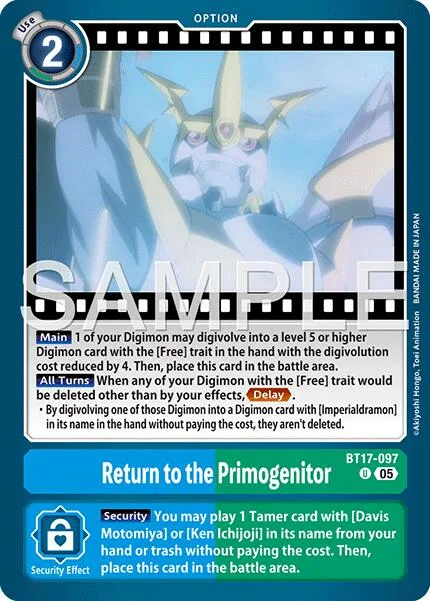 Return to the Primogenitor (BT17-097)