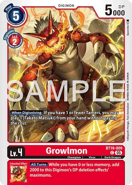 Growlmon (BT19-009)
