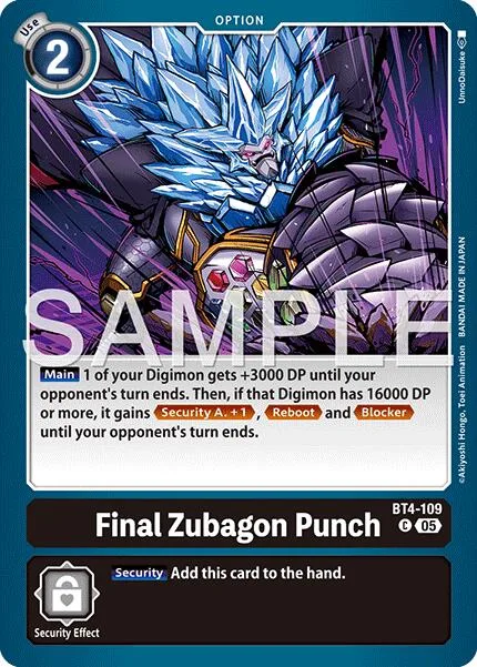 Final Zubagon Punch (BT4-109)