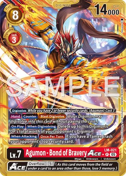 Agumon - Bond of Bravery Ace (LM-021)