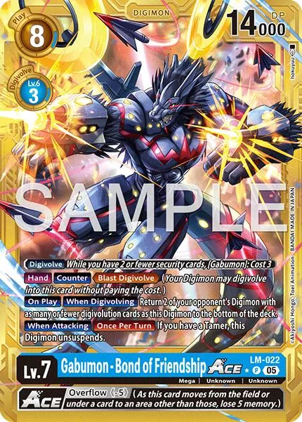 Gabumon - Bond of Friendship Ace (LM-022)