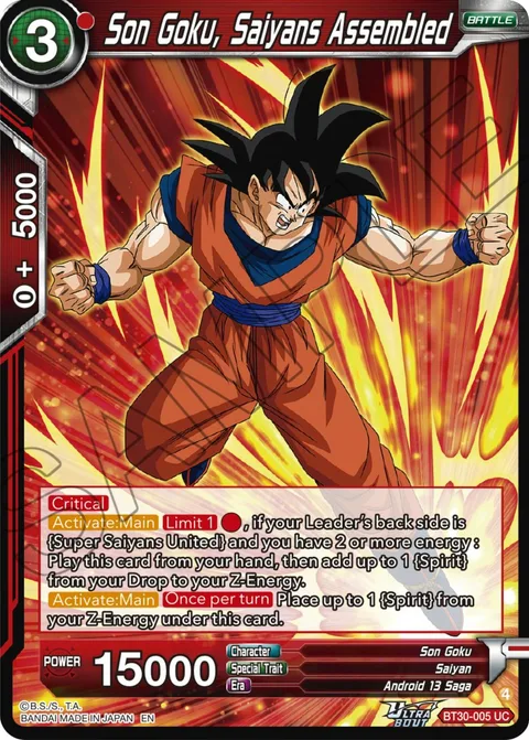 Son Goku, Saiyans Assembled