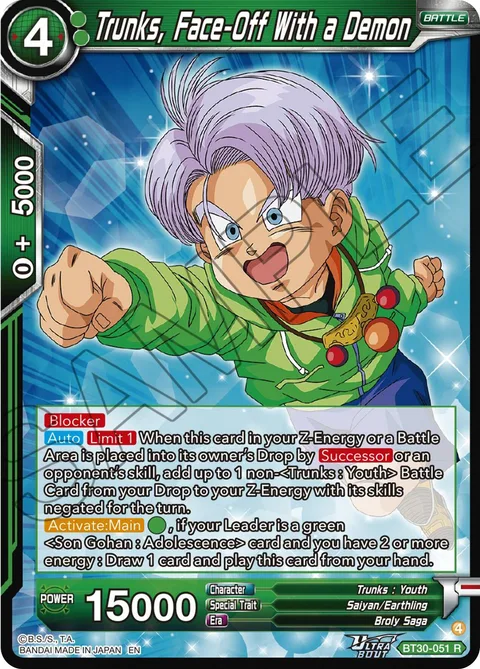 Trunks, Face-Off With a Demon