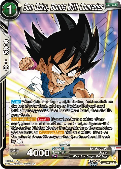 Son Goku, Bonds With Comrades
