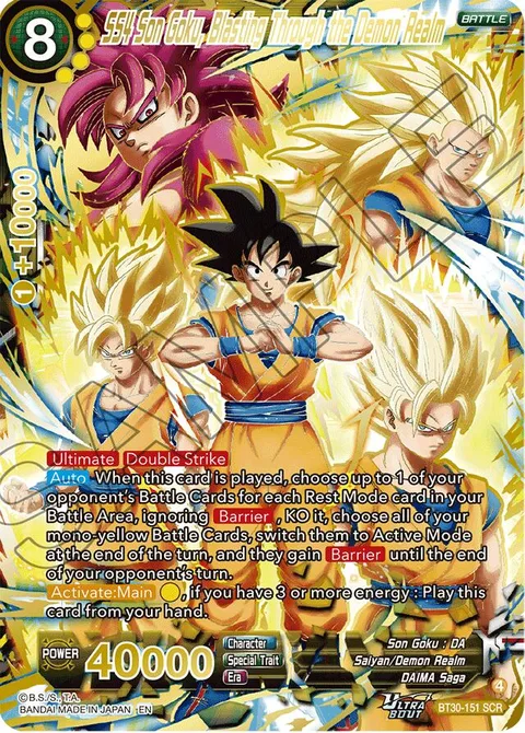 SS4 Son Goku, Blasting Through the Demon Realm