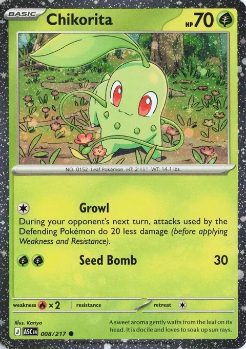 Chikorita [Growl | Seed Bomb]
