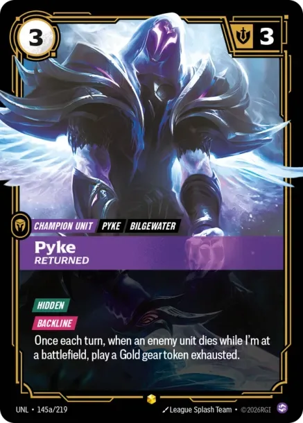 Pyke, Returned