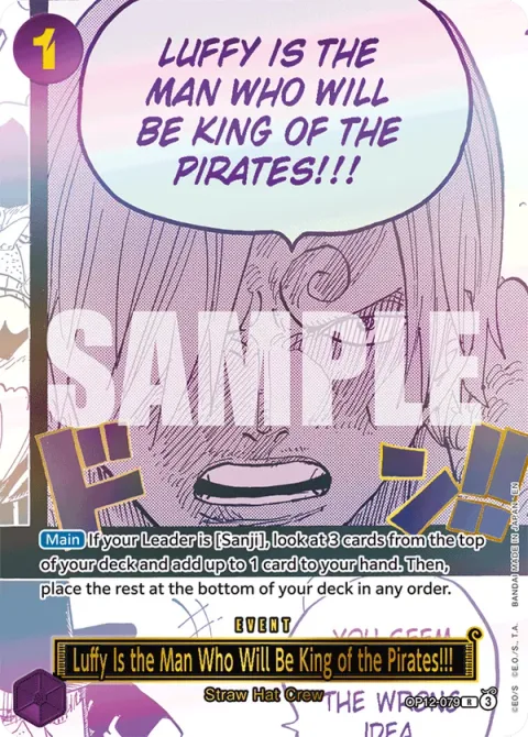 Luffy Is the Man Who Will Be King of the Pirates!!! (OP12-079)