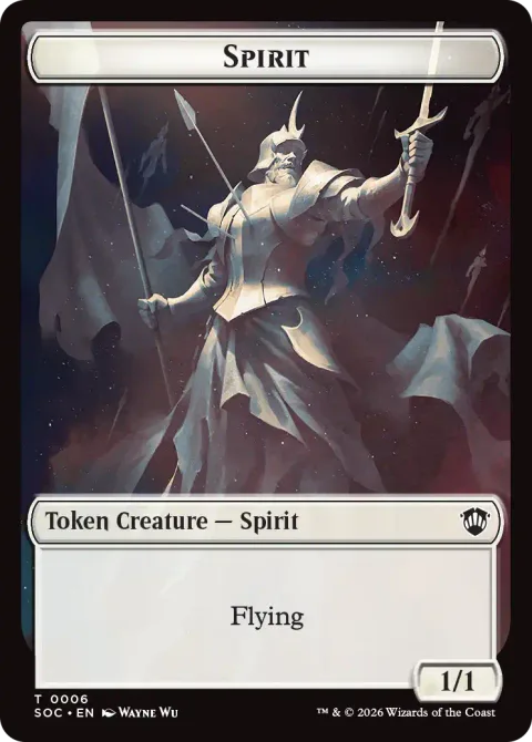 Spirit Token (W 1/1) // Illusion Token (U */*)