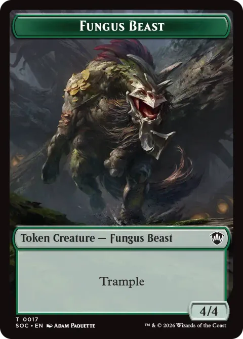 Goat Token (W 0/1) // Fungus Beast Token (G 4/4)
