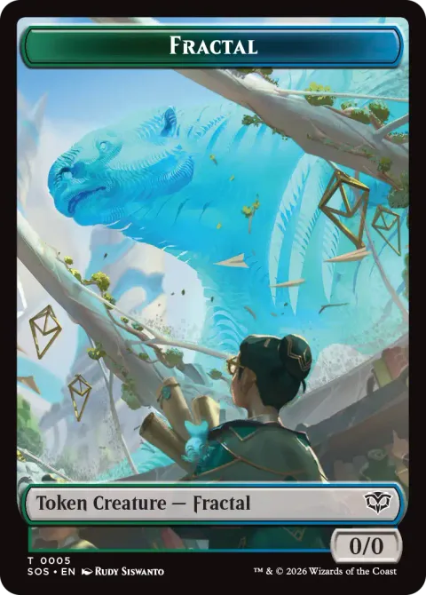 Fractal Token (GU 0/0) // Boar Token (G 2/2)