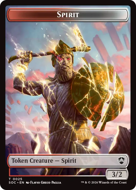 Spirit Token (RW 3/2) // Rogue Token (B 2/2)