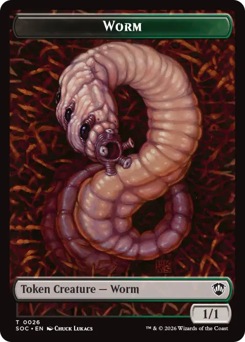 Worm Token (BG 1/1) // Eldrazi Spawn Token (C 0/1)