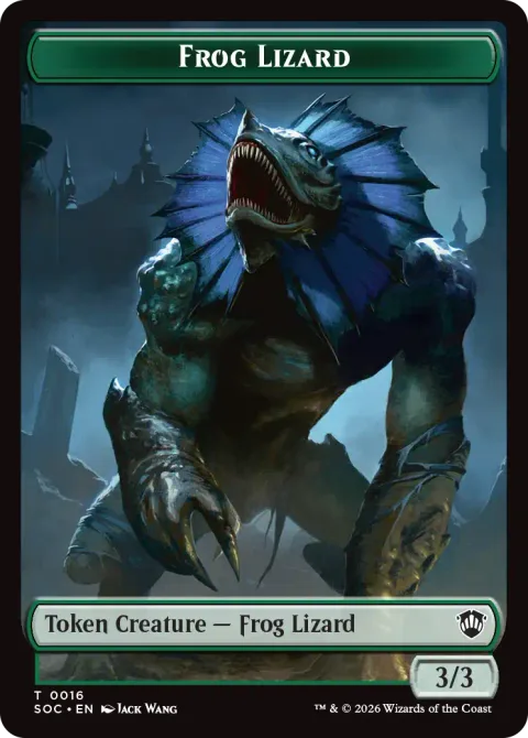 Frog Lizard Token (G 3/3) // Food Token