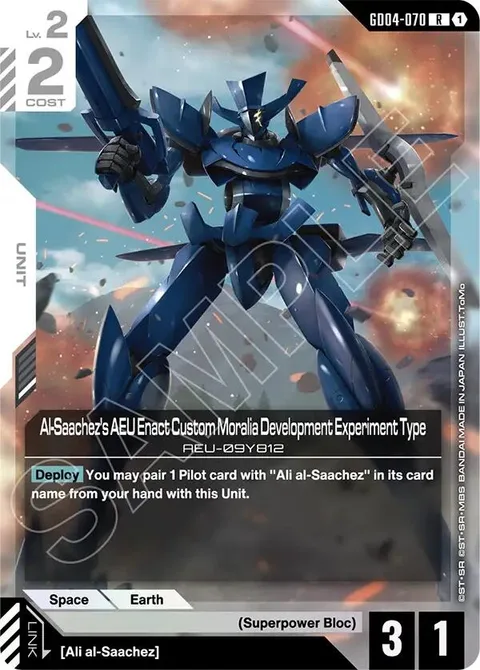 Al-Saachez's AEU Enact Custom Moralia Development Experiment Type (GD04-070)