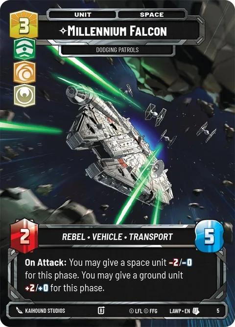 Millennium Falcon, Dodging Patrols