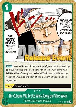 The Outcome Will Tell Us Who's Strong and Who's Weak (OP15-037)