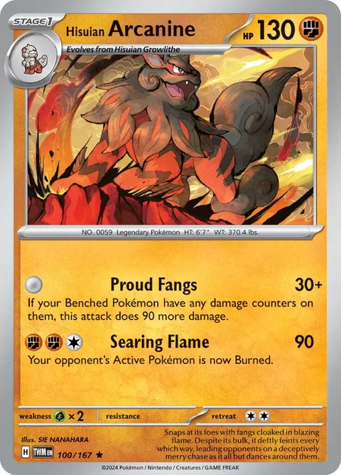 Hisuian Arcanine [Proud Fangs | Searing Flame]
