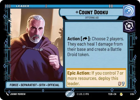 Count Dooku, Offering Aid