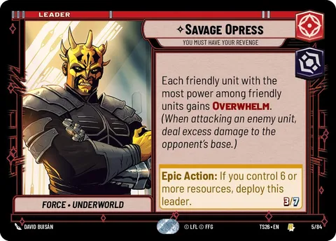 Savage Opress, You Must Have Your Revenge