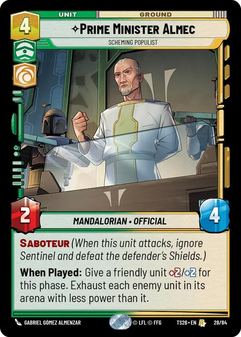 Prime Minister Almec, Scheming Populist