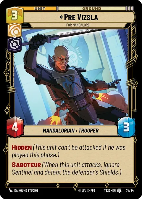 Pre Vizsla, For Mandalore!