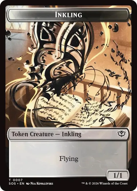 Inkling Token (WB 1/1) // Spirit Token (RW 2/2)