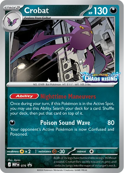 Crobat [Nighttime Maneuvers | Poison Sound Wave]