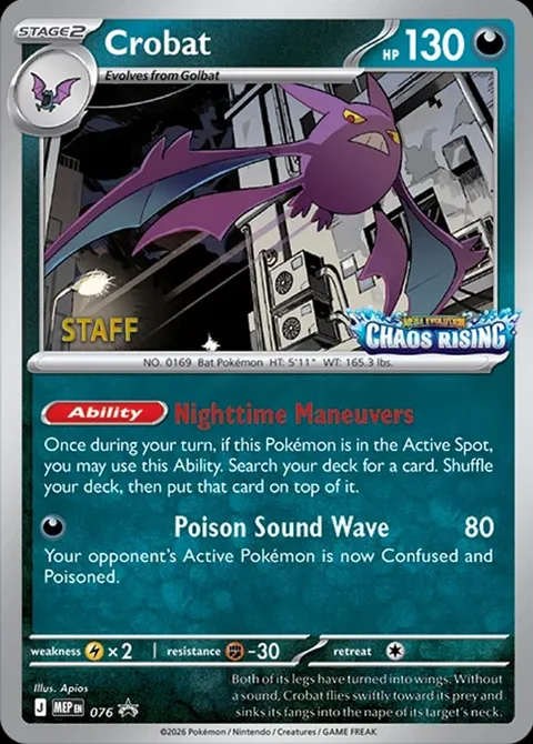 Crobat [Nighttime Maneuvers | Poison Sound Wave]
