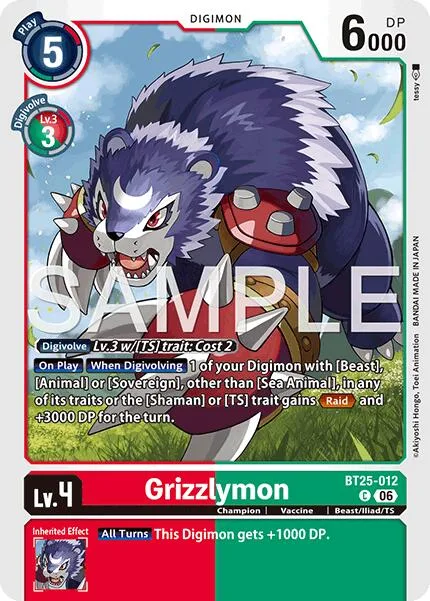 Grizzlymon (BT25-012)
