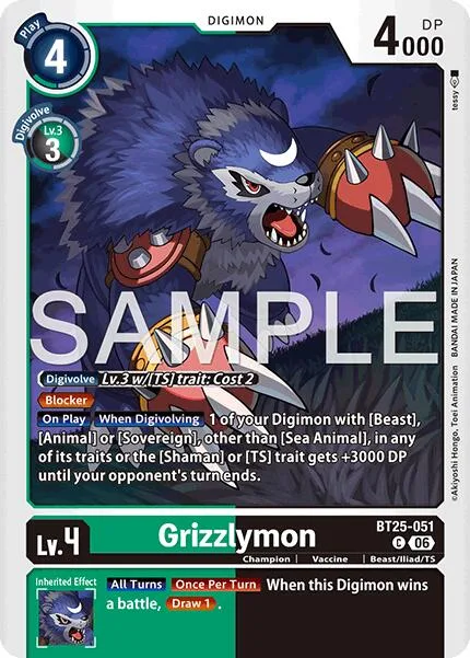 Grizzlymon (BT25-051)